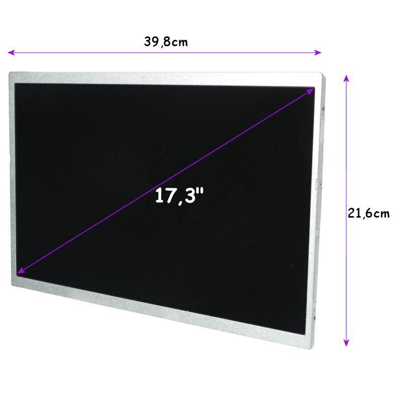 50892 Matryca LCD Qoltec 17.3 (CCFL) 1920 1080 GLOSSY Front