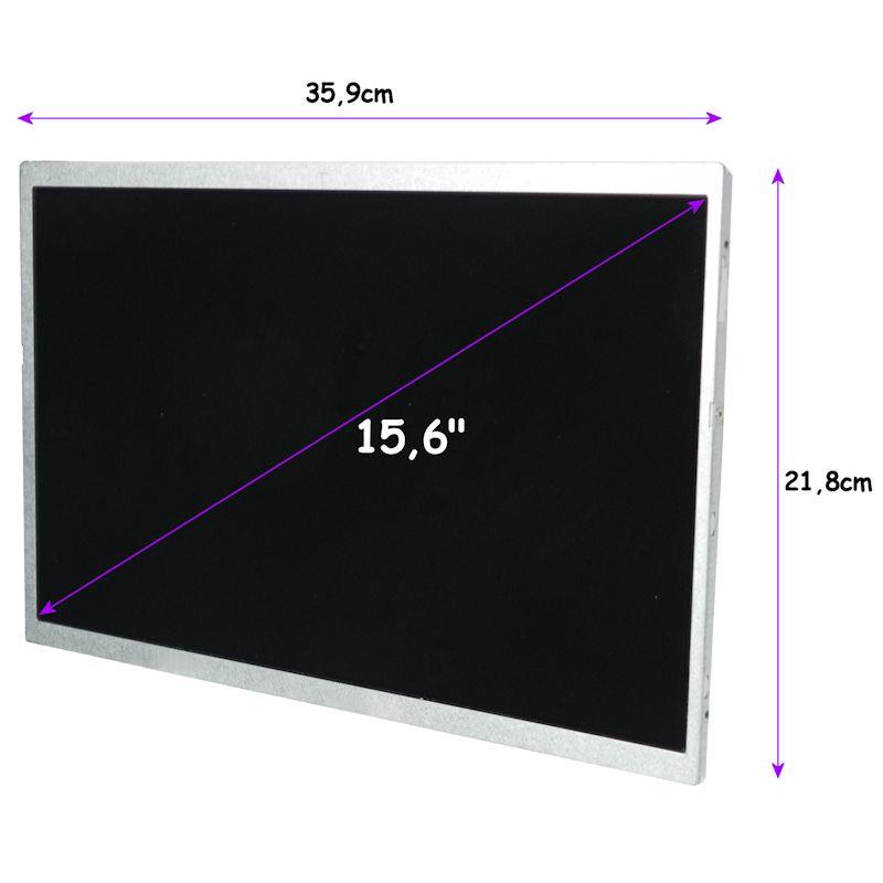 7137 Matryca LED Qoltec 15.6 1366 768 GLOSSY Slim 40 Pin Front