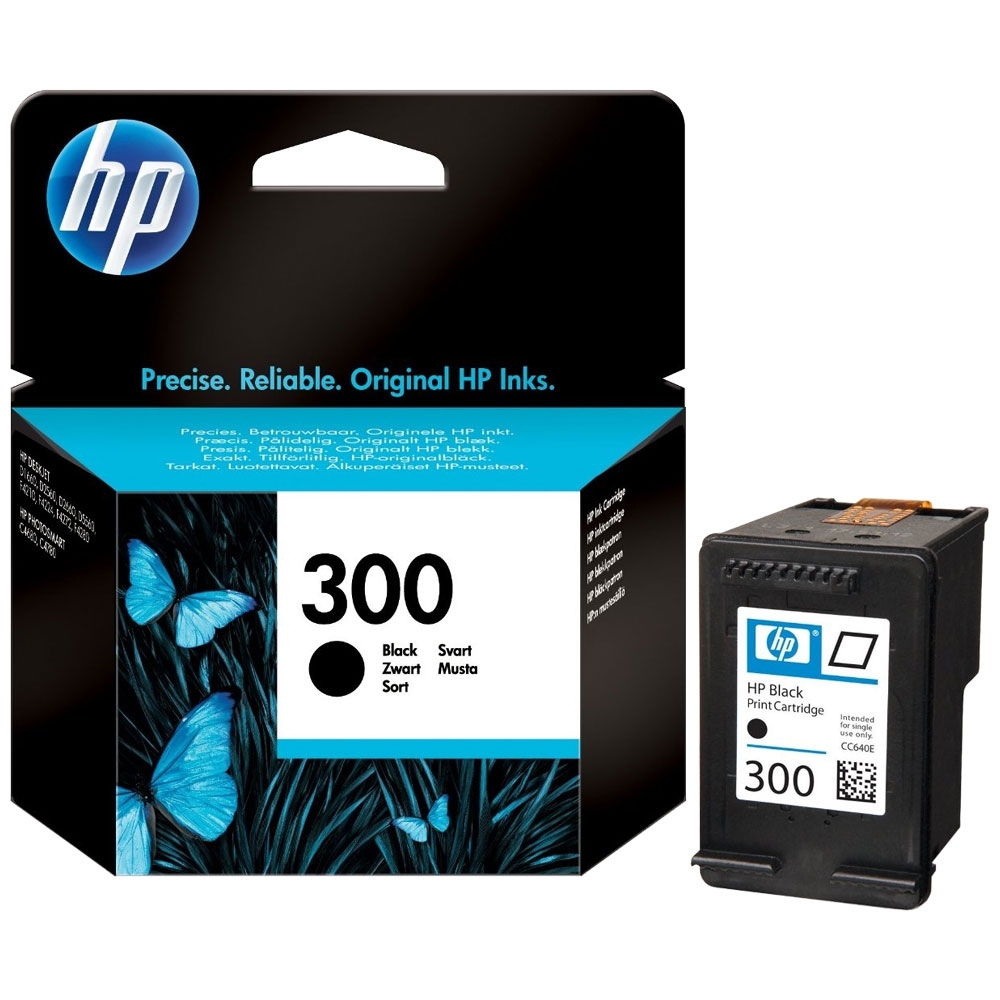 Tusz, HP, 300, Black, CC640EE, 883585763313