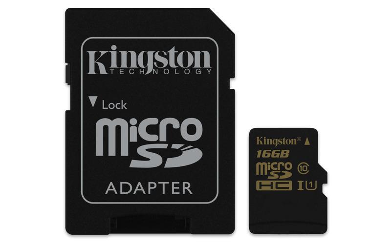 Karta MicroSDHC CL10 UHS I 90Rx45W KINGSTON 16GB I Adapter