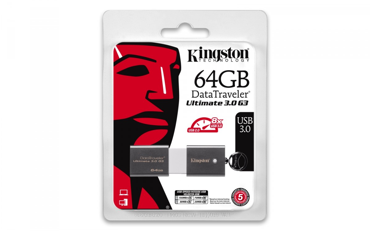 Kingston Data Traveler Ultimate 64GB USB3.0 150 70 MBs Fot1