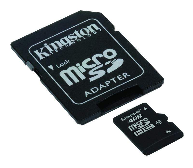 MicroSDHC KINGSTON 4GB I Adapter Class10