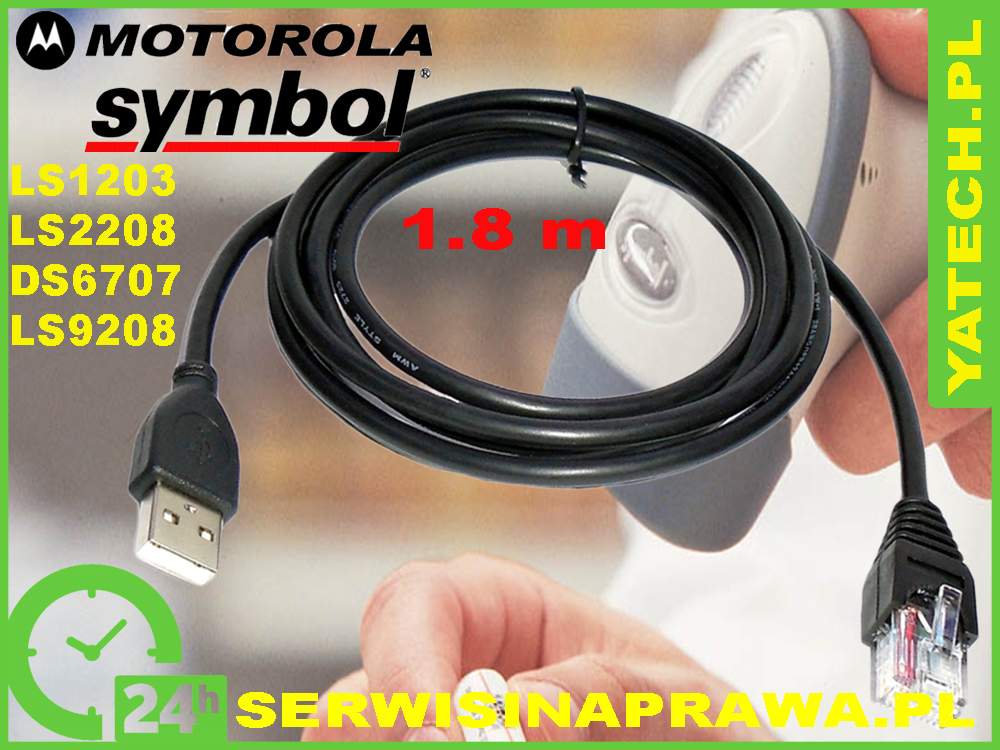 Kabel usb, motorola, symbol, ls2208, CBA-U01