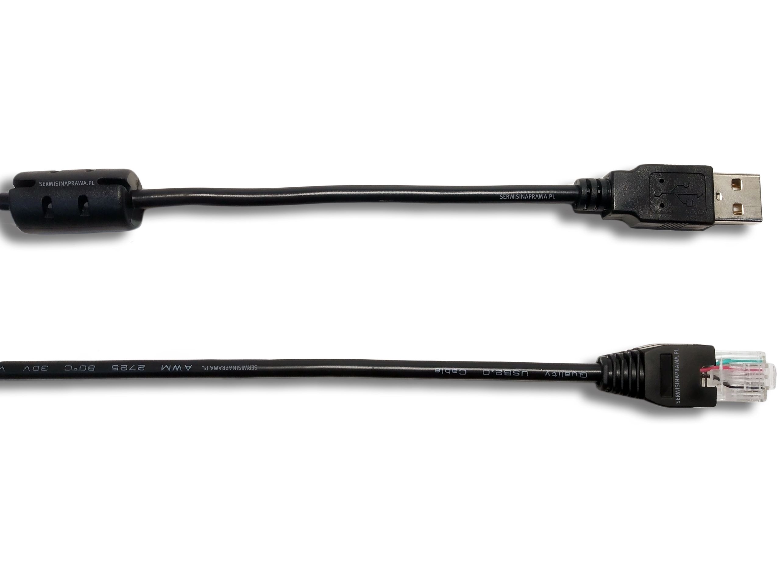 Kabel USBRJ10P10C 1.8m Datalogic Magellan Ferryt+Wtyki czarny