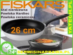 Patelnia Fiskars, Stalowa, 26cm, 855326S, 855326